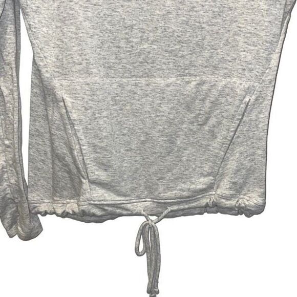 Ink Love And Peace Womens Cowlneck Drawstring Hem Tunic Sweatshirt Gray Small - Picture 4 of 11